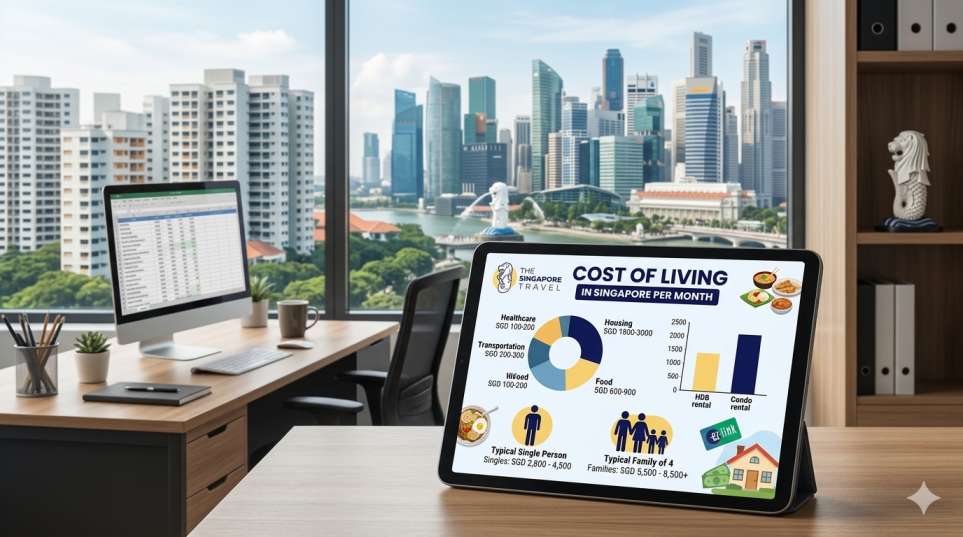 The Average Cost of Living in Singapore Per Month