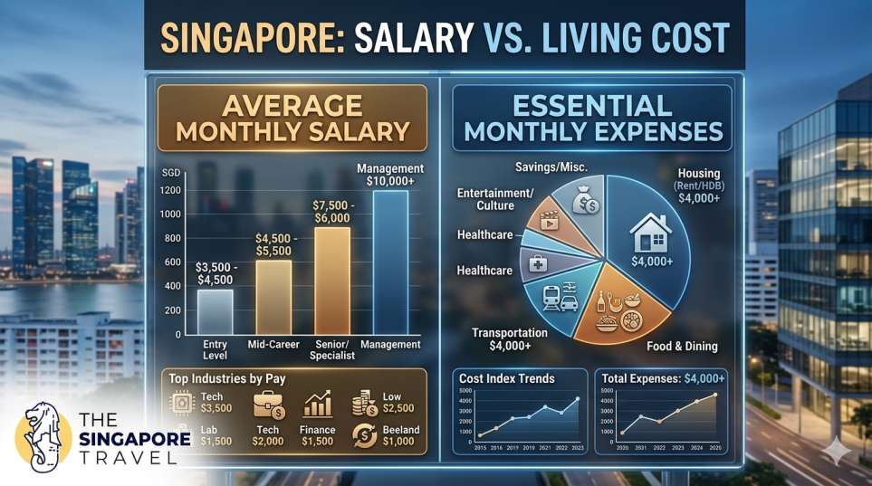 Singapore Salary vs. Living Cost: Can You Save?